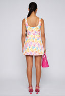 Floral Keyhole Skater Dress