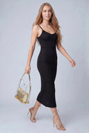 Ruffle Textured Cami Dress