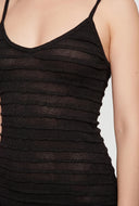 Ruffle Textured Cami Dress