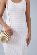 Ruffle Textured Cami Dress