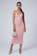 Ruffle Textured Cami Dress