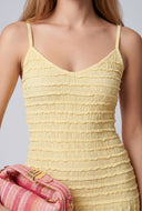 Ruffle Textured Cami Dress