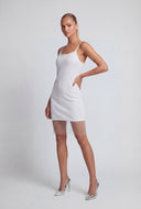 Glam Fishnet Mini Dress