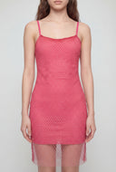 Glam Fishnet Mini Dress