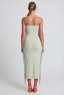 Haisley Fringe Side Maxi Tube Dress