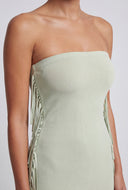Haisley Fringe Side Maxi Tube Dress