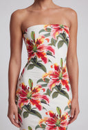 Hibiscus Maxi Tube Dress