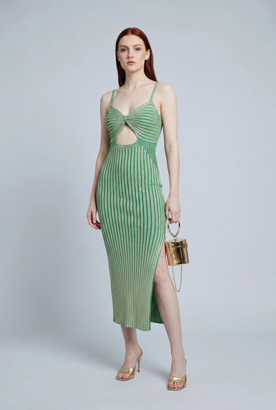 Amanda Striped Keyhole Cami Dress