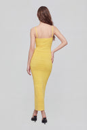 Twist Front Pointelle Maxi Dress