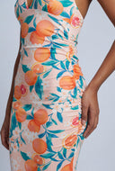 Citrus Halter Maxi Sundress