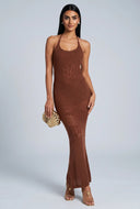 Crochet Halter Maxi Dress