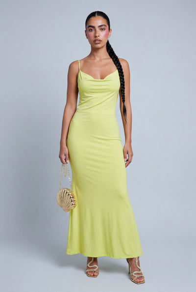 Cowl Neck Maxi Dress