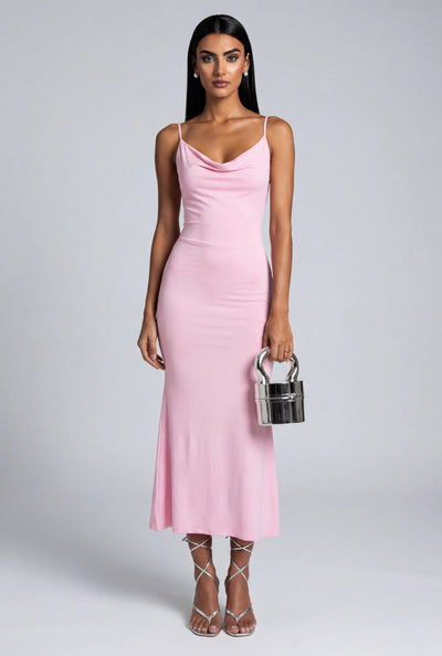 Cowl Neck Maxi Dress