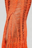 Distressed Crochet Maxi Dress