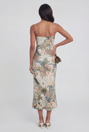 Floral Leopard Maxi Slip Dress