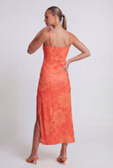 Floral Geometric Maxi Dress