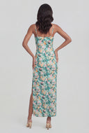 Floral Bustier Maxi Dress