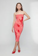 Fatima Floral Bodycon Tube Dress