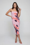 Fatima Floral Bodycon Tube Dress