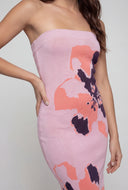 Fatima Floral Bodycon Tube Dress