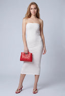 Amaris Greek Key Knit Tube Dress