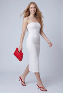 Amaris Greek Key Knit Tube Dress