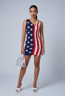 Americana Knit Mini Dress