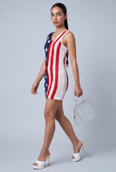 Americana Knit Mini Dress