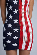 Americana Knit Mini Dress
