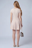 Azariah Striped Polo Skater Dress