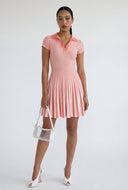 Azariah Striped Polo Skater Dress