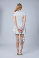 Azariah Striped Polo Skater Dress