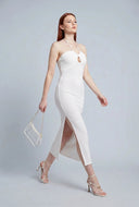 Amaia Rib Knit Halter Maxi Dress