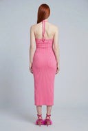 Amaia Rib Knit Halter Maxi Dress