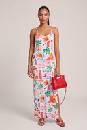 Vacation Print Cami Maxi Dress