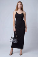 Drawstring Cutout Maxi Dress