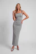 Isabella Twist Strap Maxi Dress