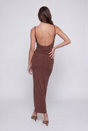 Isabella Twist Strap Maxi Dress