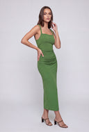 Isabella Twist Strap Maxi Dress