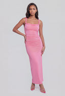 Isabella Twist Strap Maxi Dress