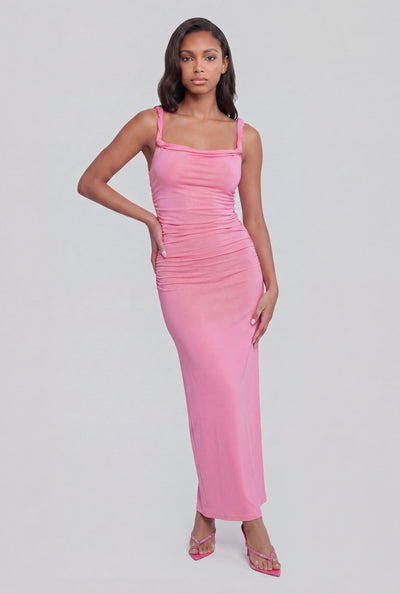 Isabella Twist Strap Maxi Dress