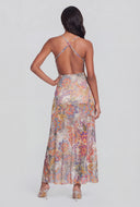 Milana Criss Cross Back Mesh Slip Dress