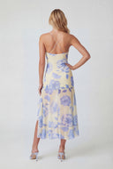 Luella Floral Cowl Neck High Low Dress
