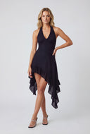 Asymmetrical Halter Dress