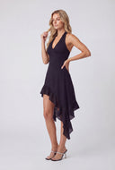 Asymmetrical Halter Dress