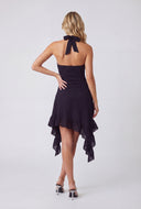 Asymmetrical Halter Dress