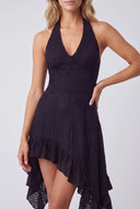 Asymmetrical Halter Dress