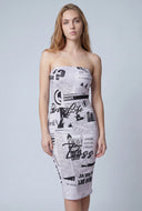 Boss Newspaper Tube Dress