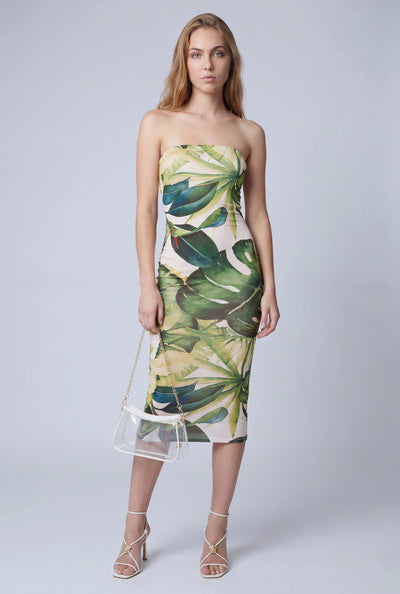 Anaiah Tropical Tube Dress