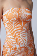 Jazmine Tropical Tube Midi Dress